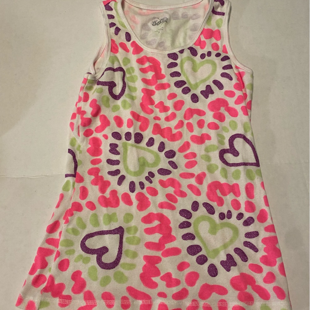 Justice Multicolor Heart Tank Top